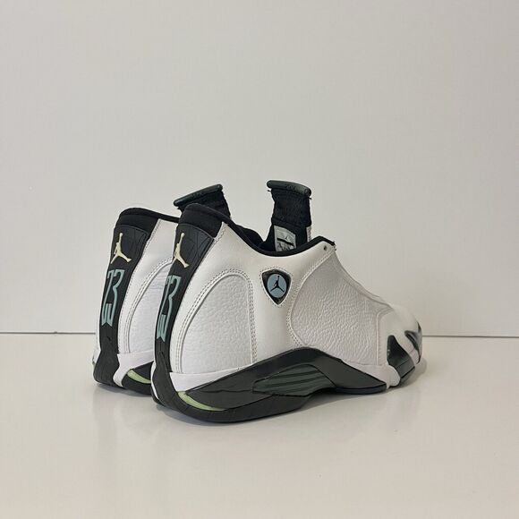 2016 Air Jordan 14 Retro Oxidized Green XIV AJ14 Wht Blk Rare 487471 106 Sz 10 main image 7